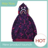 ราคา G MN ญี่ปุ่นเจ้าแบรนด์ bape ฉลามคลาสสิก hoodie ชายและหญิงคาร์ดิแกน Camo เสื้อกันหนาว XS 5XL (25012021571)