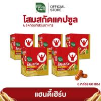ราคา สูตรใหม่ HandyHerb โสมสกัด 200 มก สมุนไพรแคปซูล ชนิดกล่อง 5 กล่อง 60 ซอง (25888835758)