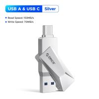 ราคา USB ไดรฟ์คู่ ORICO 3 2 Type C แฟลชไดร์ฟที่มี150เมกะไบต์ วินาทีอ่าน32กิกะไบต์64กิกะไบต์128กิกะไบต์256กิกะไบต์ USB Type C 2 In 1แฟลชไดร์ฟ CB05 (126195901457)
