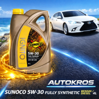 ราคา SUNOCO น้ำมันเครื่อง 5W 30 Fully Synthetic รถดีเซล เบนซิน ขนาด 4 ลิตร (26003102512)