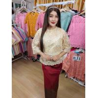 ราคา เสื้อลูกไม้ออกงานเกรดพรีเมี่ยมผ้าลูกไม้ใยบวบ สวย เด่น สง่า (23706113524)