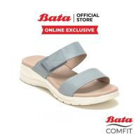 ราคา Online Exclusive Bata บาจา Comfit รองเท้าเพื่อสุขภาพแบบสวม พร้อมเทคโนโลยีคุชชั่น รองรับน้ำหนักเท้า สำหรับผู้หญิง รุ่น LadyComfit สีน้ำเงิน รหัส 5809048 (20012905369)
