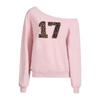 ราคา Weekend hub เสื้อปาดไหล่สีชมพู ดีไซน์ลายเสือสไตล์เกาหลี (25848209346)