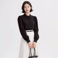 ราคา haas NEW เสื้อผู้หญิง ทรงเชิ้ตแขนยาว HFSH5576 รุ่นใหม่ เนื้อนุ่ม ลื่น เบาสบาย (25261331768)