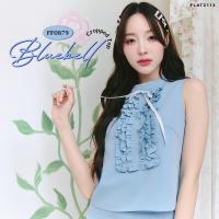 ราคา FLAT2112 FF0879 BLUEBELL CROPPED TOP เสื้อครอป เสื้อแขนกุด เสื้อแต่งระบาย ชุดออกงาน (24285642893)