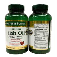 ราคา Exp 05 2027 Natures Bounty Fish Oil 1400 mg 130 เม็ด (15086346091)