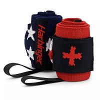 ราคา Harbinger สายรัดข้อมือยกน้ำหนัก Red Line Thumb Loop Wrist Wraps (23047689248)