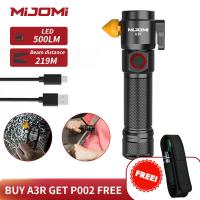 ราคา Mijomi ไฟฉาย A3 A3R ขนาดกะทัดรัดไฟฉายอุตสาหกรรมมีระยะลำแสง161ม ไฟ LED Osram 1500MAh ชนิด C ชาร์จไฟได้18650เวิร์กไลท์3โหมดโคมไฟไฟฉาย IPX4Waterproof (126234996417)