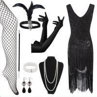 ราคา Retro 1920s Gatsby พู่เลื่อม ชุดเดรสออกงานกลางคืน การแสดงงานปาร์ตี้ Bright Shiny Cocktail เดรส กระโปรงสั้น งานเต้นรำ ชุดราตรี (23108281300)