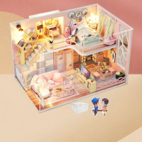 ราคา MAOMIYU โมเดลบ้านสไตล์ญี่ปุ่นแบบ Loft ทำมือ DIY (26032664919)