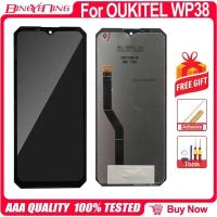 ราคา ต้นฉบับสำหรับประกอบจอแสดงผล100 ใหม่ OUKITEL WP38แอลซีดีชิ้นส่วนทดแทนการกำหนดตำแหน่งสัมผัสและเครื่องมือ (24551207685)