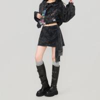 ราคา KEIKO เสื้อคลุมแขนยาวผู้หญิงสไตล์วินเทจ คอตุ๊กตา พริ้นท์ลายดิสทรีส (25833106533)
