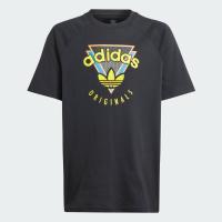 ราคา adidas ไลฟ์สไตล์ เสื้อยืดสำหรับเด็ก เด็ก สีดำ JN4533 (22772583638)