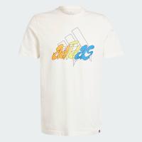 ราคา adidas Lifestyle Illustrated Badge Graphic Tee Men White IN6245 (24533116289)