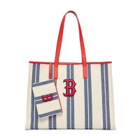 ราคา สินค้าใหม่เอี่ยม ของแท้ จัดส่งรวดเร็ว MLB tote bag rainbow stripe กระเป๋าสะพายไหล่ (25888969595)