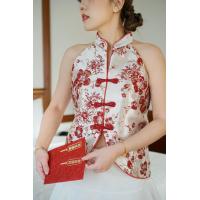 ราคา Wclothes Lin Lin Top รอสินค้า 7 วัน limiited เสื้อตรุษจีน แขนกุดเว้าไหล่เล็กน้อย แต่งกระดุมจีน ใส่สวยรับทรัพย์ (26176863777)