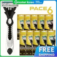 ราคา Dorco มีดโกนแบบใช้แล้วทิ้ง Pace 6 6 ใบ พกพา 10 (25294203960)