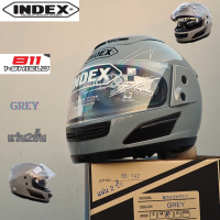 ราคา หมวกกันน็อคINDEX 811 แว่น2ชั้น I shield สีดำด้าน สีดำเงา สีขาว สีเทาเงา สีเทาด้าน สีน้ำเงินด้าน และสีแดงสด (19211509990)
