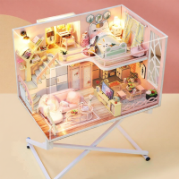 ราคา MAOMIYU โมเดลบ้านสไตล์ญี่ปุ่นแบบ Loft ทำมือ DIY (26032664918)