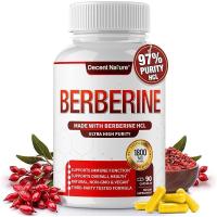 ราคา 1800mg Berberine Premium Berberine HCl 97 High Purity Supports Immune System Hydrochloride Extract Activates AMPK GLP 1 Non GMO Vegan for Men Women 90 Capsules (26299800266)