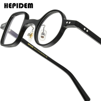 ราคา HEPIDEM แว่นตาทรงกลมสไตล์ย้อนยุคดีไซน์แบรนด์ที่มีชื่อเสียงสำหรับผู้ชายกรอบแว่นตาแอซิเตตของผู้หญิงแว่นตาผู้ชายสไตล์ญี่ปุ่นแว่นตาวินเทจแว่นสายตา9175 (23880409044)