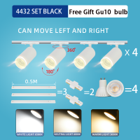 ราคา LED ไฟราง Track light ไฟสปอร์ตไลท์ GU10 โคมไฟเพดาน COB ไฟส่องป้าย ไฟราง เพดาน ร้านขายเสื้อผ้าเชิงพาณิชย์ทางเดิน โคมไฟ (23060921507)