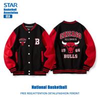 ราคา QUANJU เสื้อเบสบอลชาย American Vintage สีแดง (26067114396)