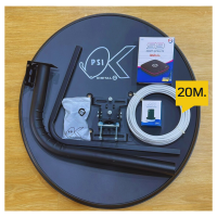 ราคา ชุดจานดาวเทียมPSI 60cm เครื่องรับดาวเทียม PSI รุ่น S9พร้อมสาย 10 เมตร (16912947953)