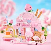 ราคา JINGGUAN ของเล่นตึกโมเดลทิวทัศน์ถนน Sanrio Kuromi (126267202817)