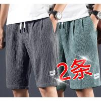 ราคา กางเกงขาสั้นชายผ้าไหมน้ำแข็งฤดูร้อน กางเกงขายาวห้าส่วนบาง แห้งเร็ว กางเกงขายาวห้าส่วนผ้าฝ้าย กางเกงขายาวลำลองชาย (126645530870)