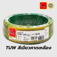 ราคา Thai Union สายไฟ THW 1x6 สายเดี่ยว สายทองแดง ยาว 30 เมตร มีมอก ไทยยูเนี่ยน (24483885940)