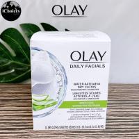 ราคา Olay Daily Facials Water Activated Dry Cloths 33 Count ผ้าเช็ดทำความสะอาดใบหน้า แผ่นเช็ดเครื่องสำอาง คลีนซิ่ง Cleansing Wipes Makeup Remover Wipes (20400581262)