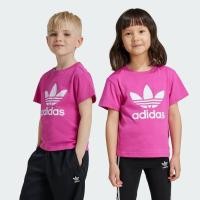 ราคา adidas ไลฟ์สไตล์ เสื้อยืด Adicolor Trefoil สำหรับเด็ก เด็ก สีชมพู IY2384 (22441975905)
