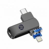 ราคา HP แฟลชไดร์ฟ 1TB 3 in 1 Flashdrive OTG USB i phone Flash Drive แฟลชไดร์ฟ 3 0 Thumbdrive โลหะหน่วยความจำสำหรับคอมพิวเตอร์โทรศัพท์มือถือ Hp Flash Memory Driver เหมาะสําหรับ Apple Android typec3 in One โ