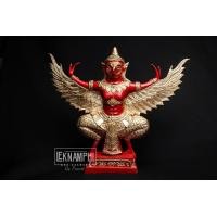 ราคา พญาครุฑ เนื้อมวลสารแร่เหล็กน้ำพี้แท้ แดงแต่งเครื่องทอง ขนาดหน้าตัก 7 0 นิ้ว ฐานล่างกว้าง 5 นิ้ว สูง 11 7 นิ้ว ช่วงปีกกว้าง 14 นิ้ว (7634318297)
