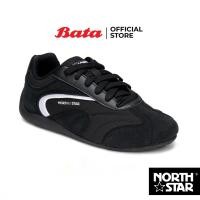 ราคา Bata บาจา North Star รองเท้าผ้าใบสนีคเกอร์ แบบผูกเชือก สำหรับผู้หญิง รุ่น RETRO RACE สีดำ 5206194 (26068598475)