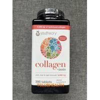 ราคา Youtheory Collagen Skin Hair Nail Formula enhanced with biotin 390 tablets EXP 06 2027 (16799195534)