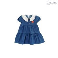 ราคา Chelsee ชุดเดรสยีนส์ ปกลูกไม้ แขนตุ๊กตา เรียบๆ ผ้ายีนส์ เบา เด็กผู้หญิง อายุ 1 5 10ปี เสื้อผ้าเด็ก รุ่น 238228 (126517805457)