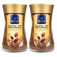 ราคา Tchibo Gold Selection Instant Coffee ทชิโบโกลด์ กาแฟสำเร็จรูป 200g x 2ขวด (710692230)