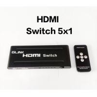 ราคา Glink HDMI Switch 5 Port HDMI 5 in1 converter Auto Ultra For HDTV v1 4 3D 1080p HD IR with Remote Control (21890284439)