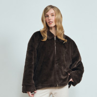 ราคา chuuchop C7952 Fluffy jacket เสื้อแจ็คเก็ตแขนยาว ขนนุ่มฟู มี3สี กันหนาว (25613691376)