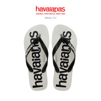 ราคา HAVAIANAS รองเท้าแตะ Top Logomania Flip Flops WHITE BLACK 41457413624U H4YLBK (22881310703)