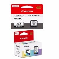 ราคา ตลับหมึกสี ดำ For Canon Pixma E400 E410 E480 E4270 CLI 57 COL PG 47BK (174941192)