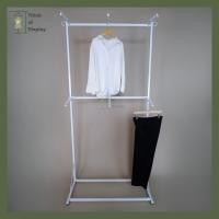 ราคา ราวโชว์เสื้อ ราว 3 แขน 2 ชั้น พร้อมแขนเกี่ยว 6 อัน 3ชั้นแขนเกี่ยว 9อัน (17343813794)