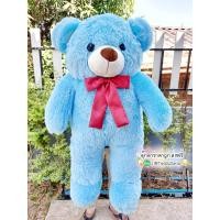 ราคา ตุ๊กตาหมีสีฟ้า ขนปุย น่ารักมาก ตัวใหญ่ 1เมตร พร้อมส่งเลยค้า แม่ค้าใจดีถามได้ค่า (8113488485)