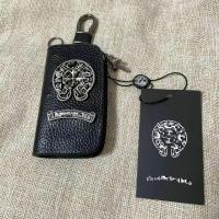 ราคา Chrome Hearts New product Spot Key Bag Mens Leather Zipper Cross Key Bag Cowhide Gm Multifunctional Leather Key Bag Authentic NEW (26015825677)