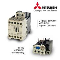 ราคา S T20 MITSUBISHI โอเวอร์โหลดรีเลย์ 12 18A แมกเนติก คอนแทกเตอร์ ST20 Magnetic Contactor Coil 220V 380V 50 60Hz St20 (24796600959)