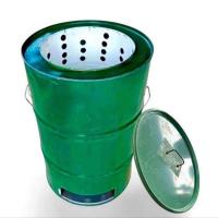 ราคา เตาเผาขยะในชุมชน เตาเผาขยะไร้ควัน ขนาด 200 ลิตร มีฝาปิด (25484065882)