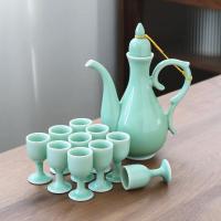 ราคา ชุดแก้วสุราขาวเซรามิกสไตล์จีนโบราณ แก้วขนาดเล็กสำหรับใช้ในบ้าน ชุดแก้วสุราขนาดเล็กสำหรับแบ่งสุราแบบดั้งเดิม (26000252866)