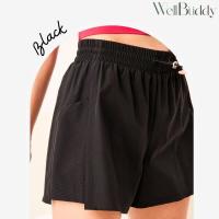 ราคา New in Nov WellBuddy กางเกงวิ่งผู้หญิง มีซับในกันโป๊ ใส่มือถือได้ กางเกงออกกำลังกายขาสั้น Active A Line Shorts (25656264343)